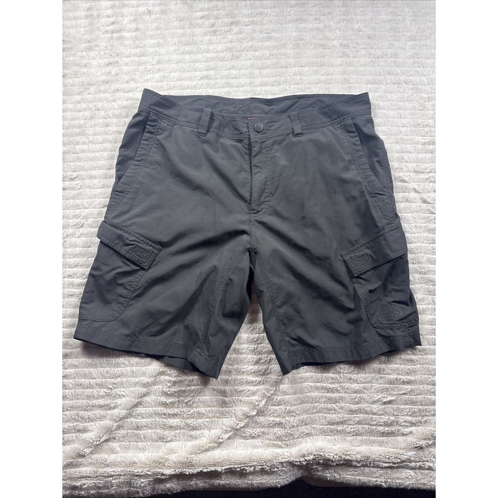 The North Face Shorts Mens 36 Gray Hiking Cargo Outdoor Flat Front Casual